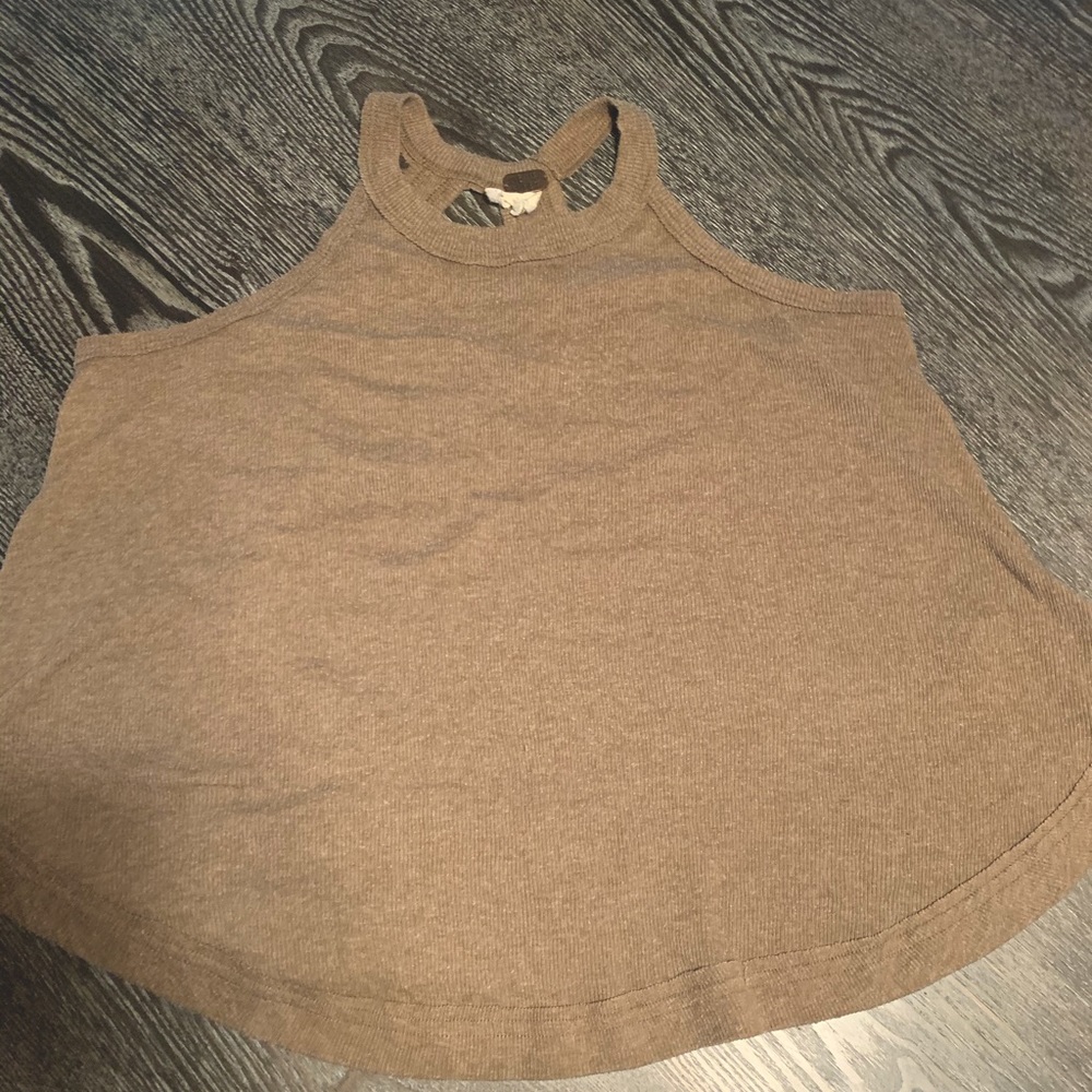 Green Free People Tank Top